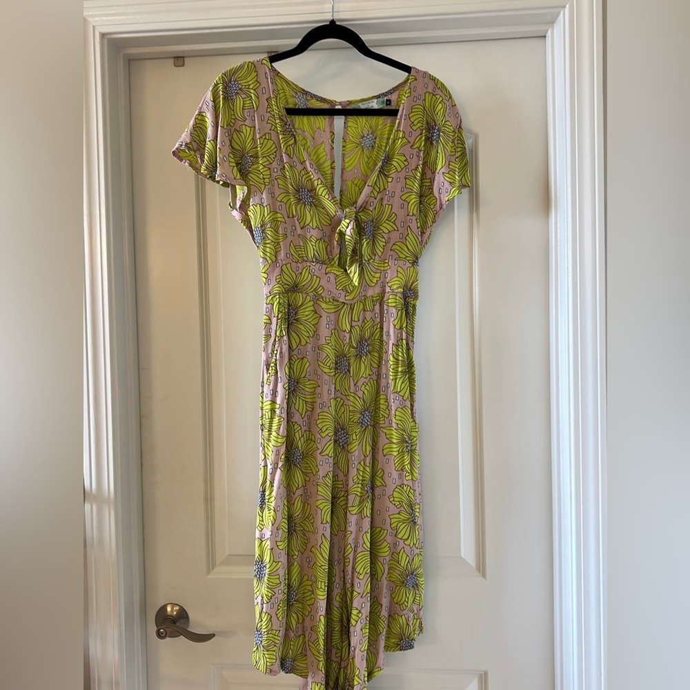 Fighting Eel Ava Sky x Jana Lam tie front romper size small